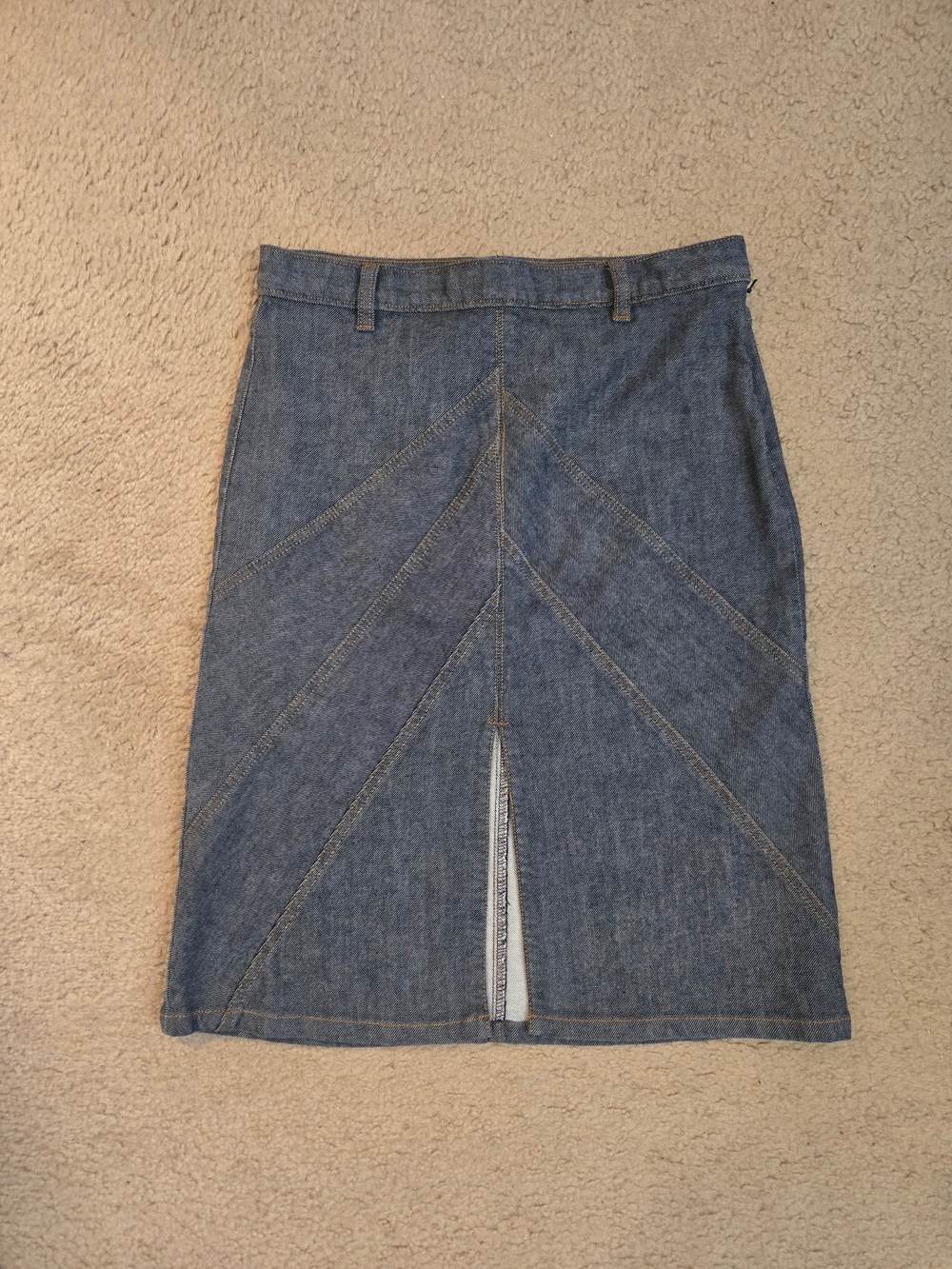 Vintage GAP Denim Panel Pencil Skirt New